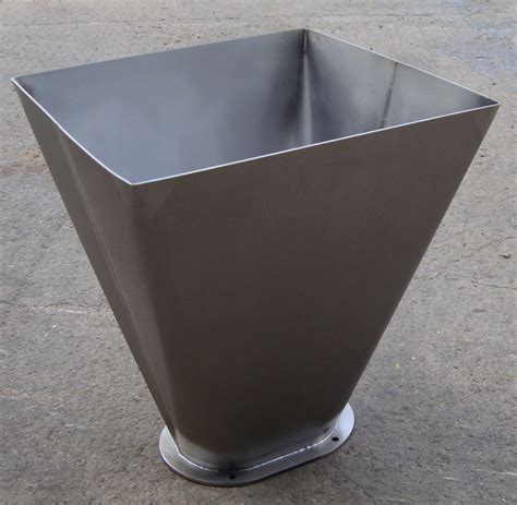 sheet metal hopper|hopper fabrication.